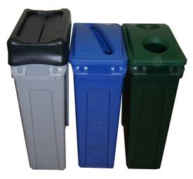 Contenedor de basura reciclaje