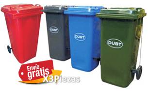 Contenedor de basura reciclaje Móvil de 240 lts