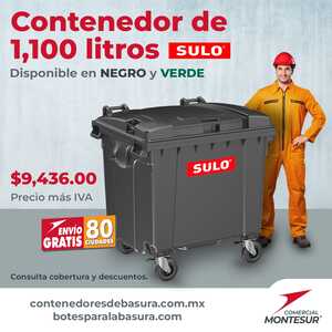 Contenedor de 1100 litros SULO