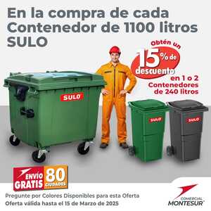 Contenedor de 1100 litros Sulo